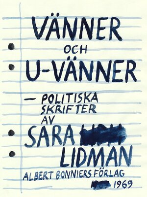 cover image of Vänner och u-vänner